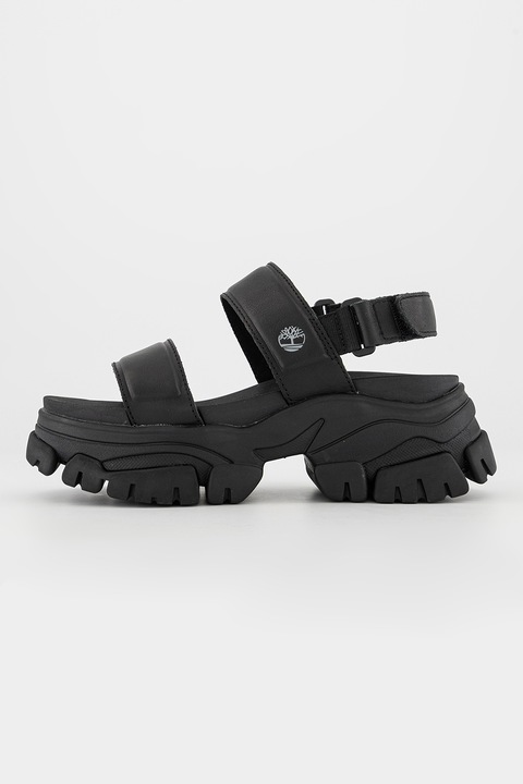 Timberland, Sandale din piele cu aspect masiv Adley Way, Negru
