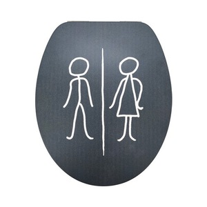 Capac WC FORM & STYLE Man & Woman mat, inchidere lenta, 46,2x36,5 cm