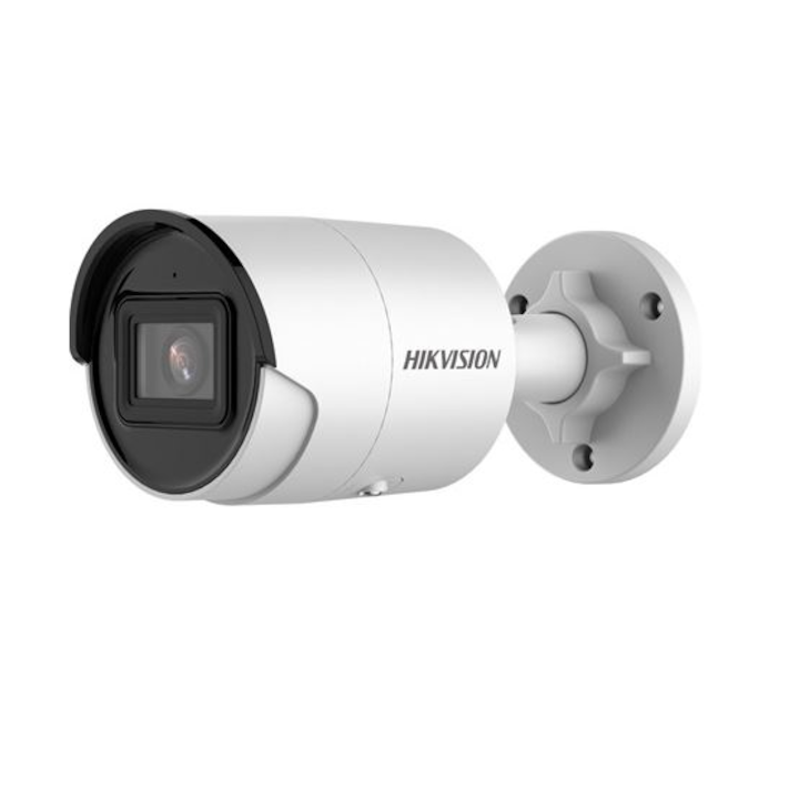 IP камера за наблюдение, Hikvision, 4MP, 4mm, външна, DS-2CD2046G2-IU, Бяла
