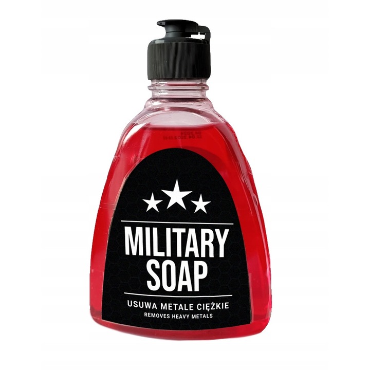 Течен сапун 3 в 1 против тежки метали, Military Soap, 300 ml