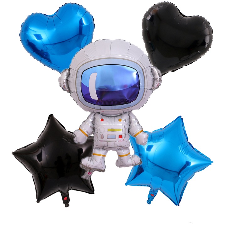 5 db-os lufi készlet, JIYUANG, Astronaut, Multicolor