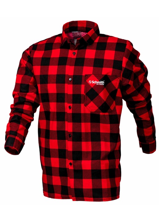 Flanel ing, Schmith, Pamut, Fekete/Piros, Piros/Fekete