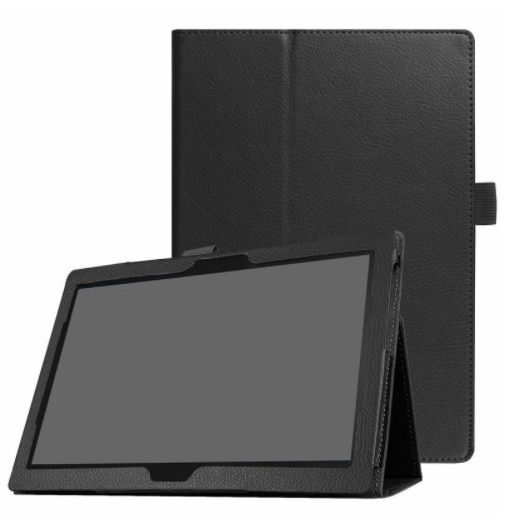 Husa tableta, Piele ecologica, Compatibila cu Lenovo Tab M10, Negru