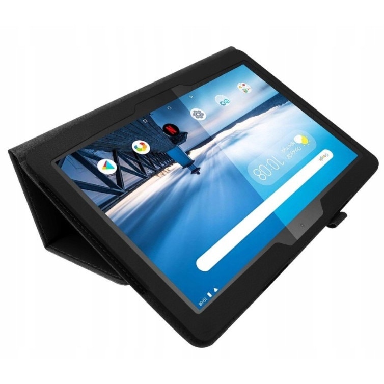 Husa tableta, Piele ecologica, Compatibila cu Lenovo Tab M10, Negru