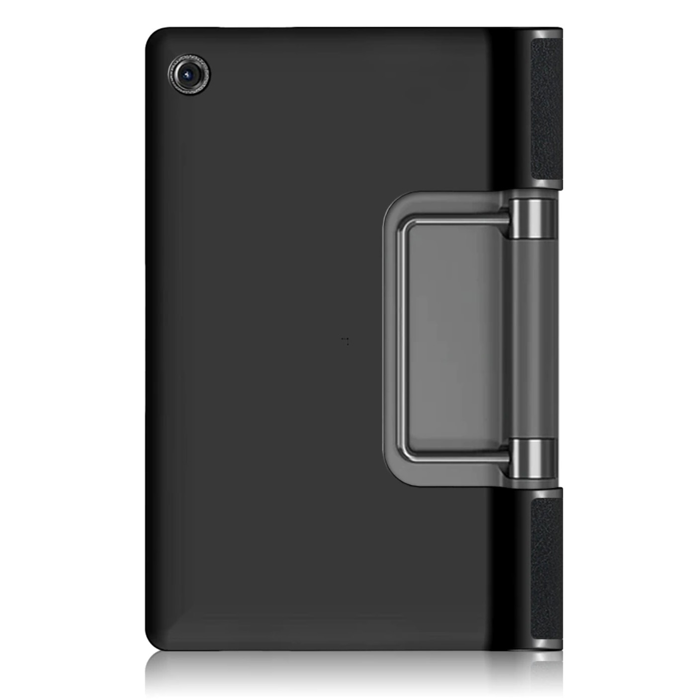 Husa tableta, Etui, Piele ecologica/Policarbonat, Compatibila cu Lenovo Yoga Smart Tab, Negru