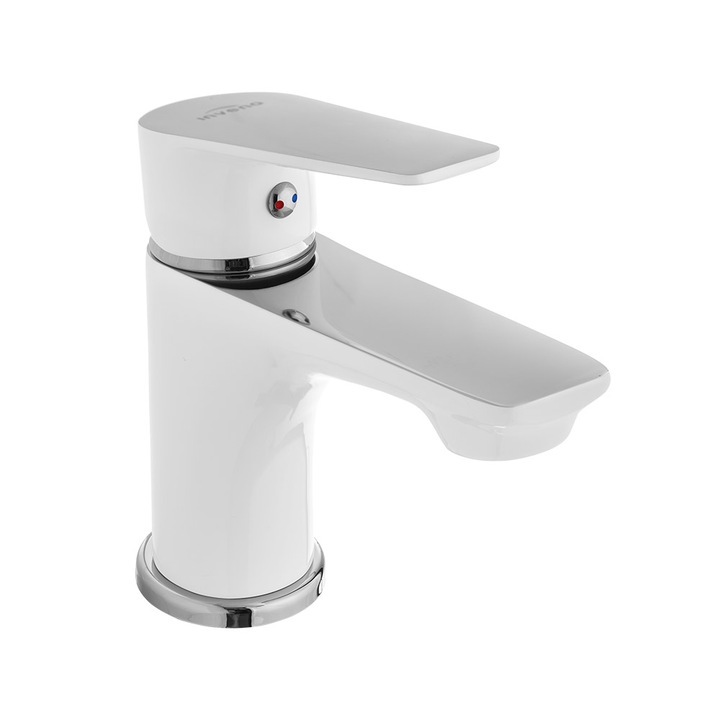 ДОКОС бял-хром смесител за мивка