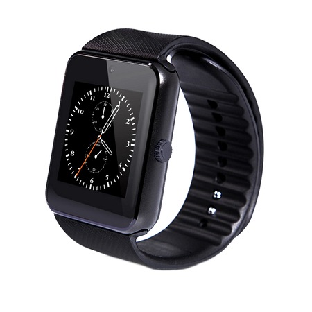 Ceas Smartwatch cu Telefon Vertigo 8, Bratara Silicon Neagra , Camera 1,3 Mpx , Mod Apelare BT, Display LCD Capacitiv de 1.54" Antizgarieturi, Slot Card Memorie, Carcasa Rezistenta din Aluminiu , Culoare Neagra