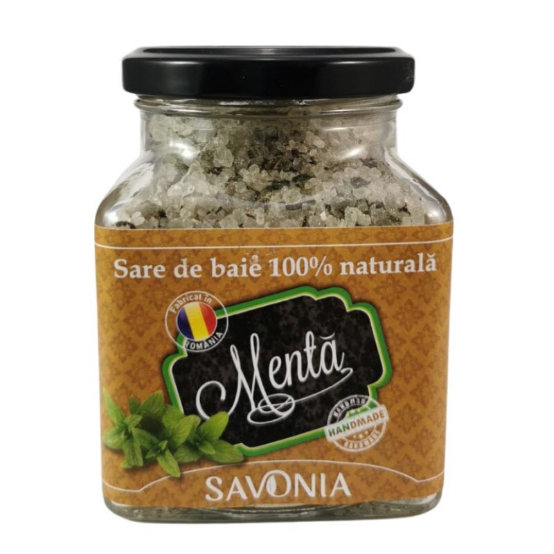 Sare de Baie 100% Naturala cu Menta - Savonia