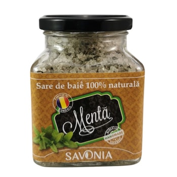 Sare de Baie 100% Naturala cu Menta - Savonia Sare de Baie 100% Naturala cu Menta - Savonia