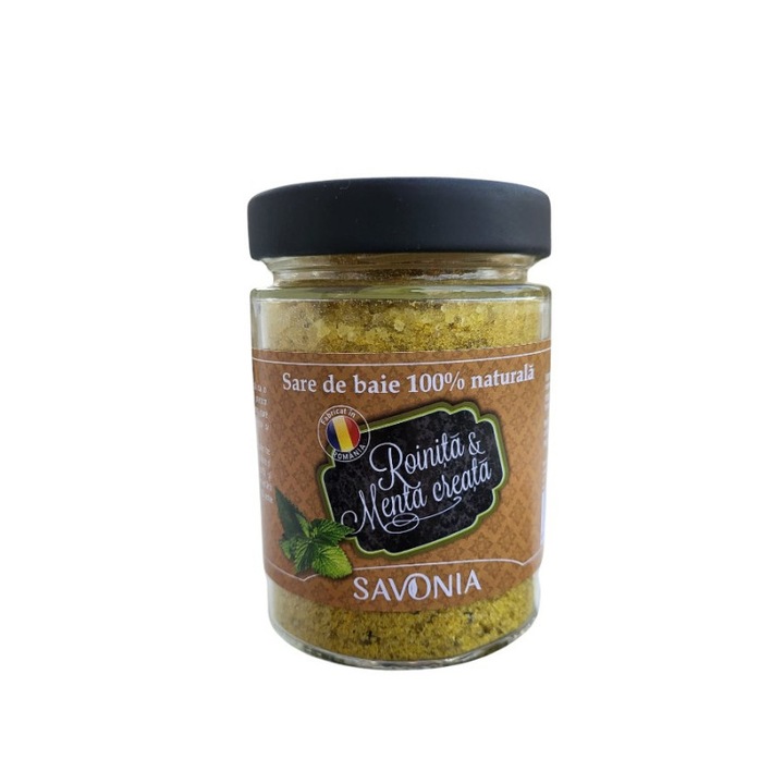 100% натурална сол за баня, Roinita и Mint Created - Savonia