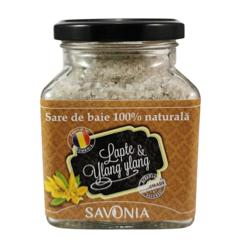 Sare de Baie 100% Naturala, Lapte si Ylang Ylang - Savonia
