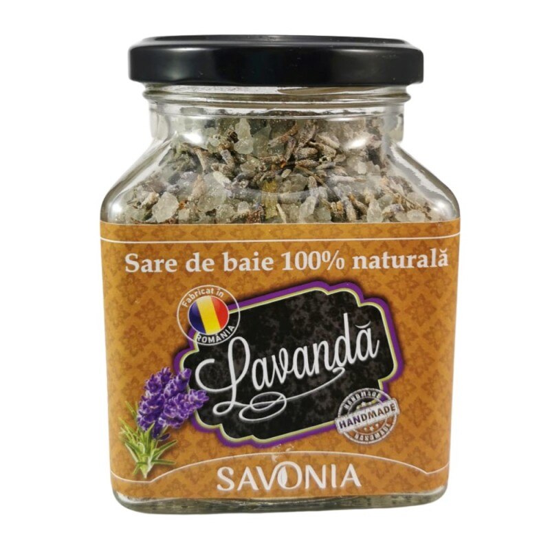 Sare de Baie 100% Naturala, Lavanda - Savonia