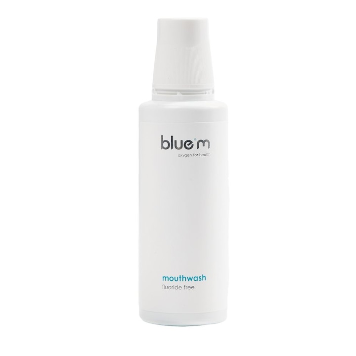 Apa de gura blue®m cu oxigen, si efect de ingrijire si protectie a cavitatii orale 250 ml