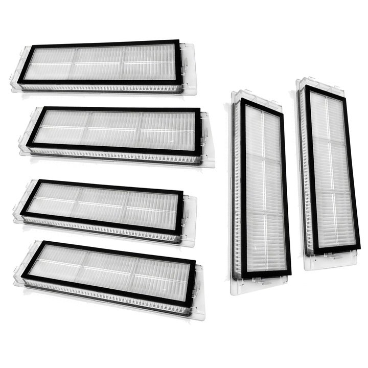Set 6 filtre Hepa lavabile compatibile Roborock S5 MAX, S6 MAXV, S50, S5, S51, S55, S6, S6 Pure, E4, E5