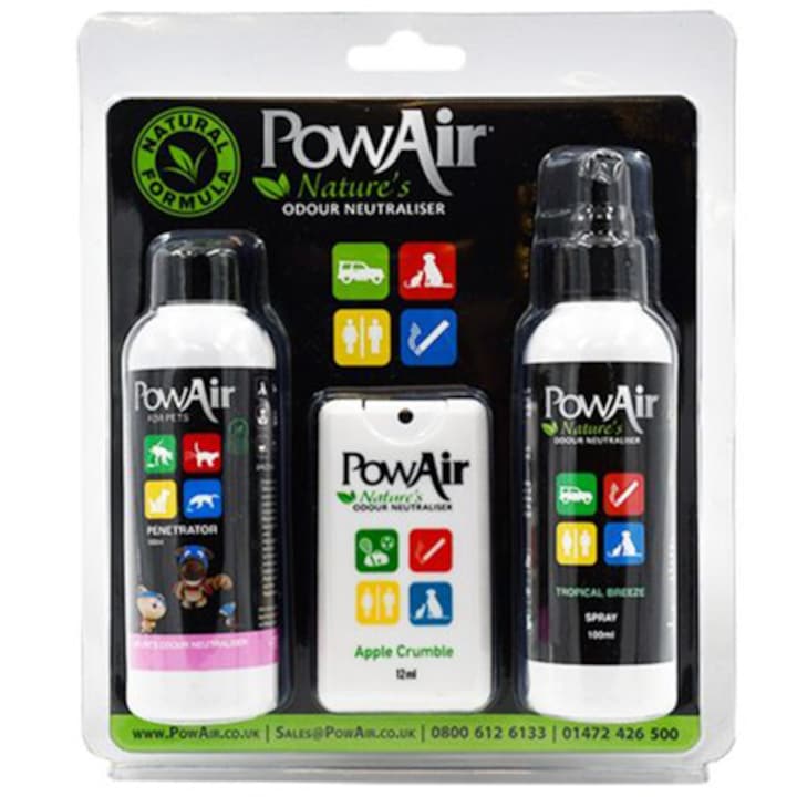 Комплект за неутрализиране на миризми при пътуване с животни PowAir