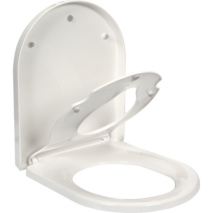 Fala WC-ülőke, polipropilén, 2 az 1-ben, fehér