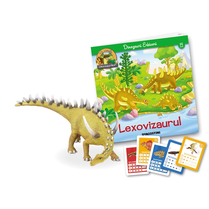 По следите на списание динозаври No. 14 заедно с фигурата на Lexovizaur, DeAgostini, +3 години