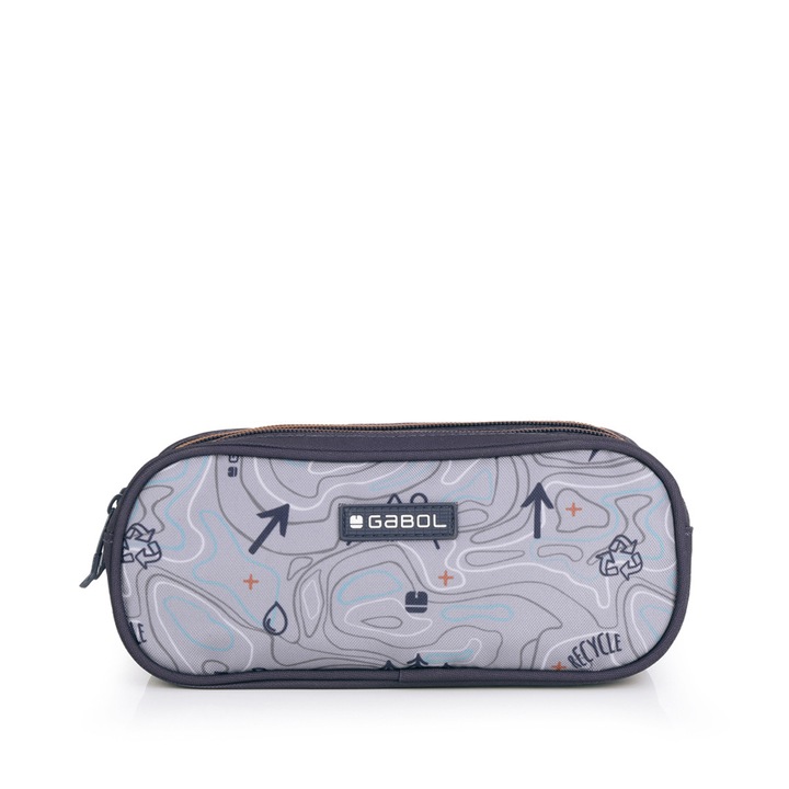 Несесер Gabol Earth, Мек, 3 ципа, 22х9х9 см