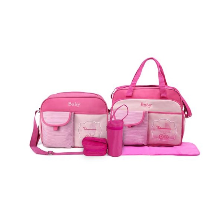 Комплект чанти за майка, Luna, Розов