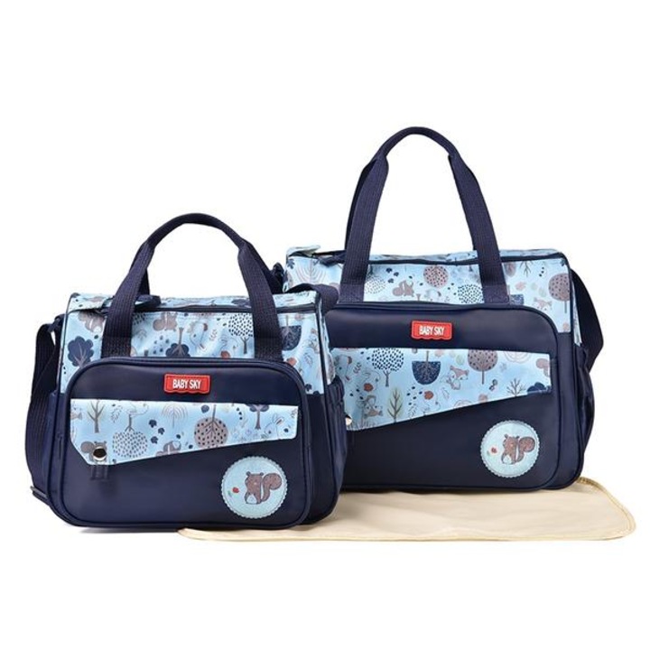 Комплект чанти за майка Baby Sky, Морскосини