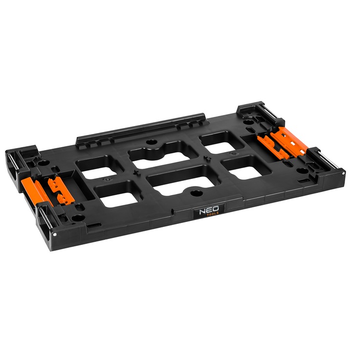 Adaptor modular, NEO, plastic, pentru sistemul I si II, negru/portocaliu