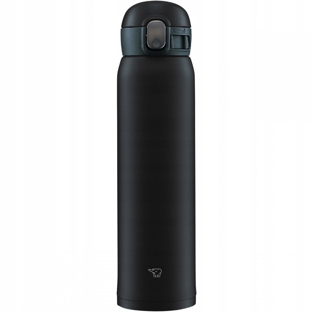 Termos cu capac, Zojirushi, Plastic/otel inoxidabil, Negru, 600 ml