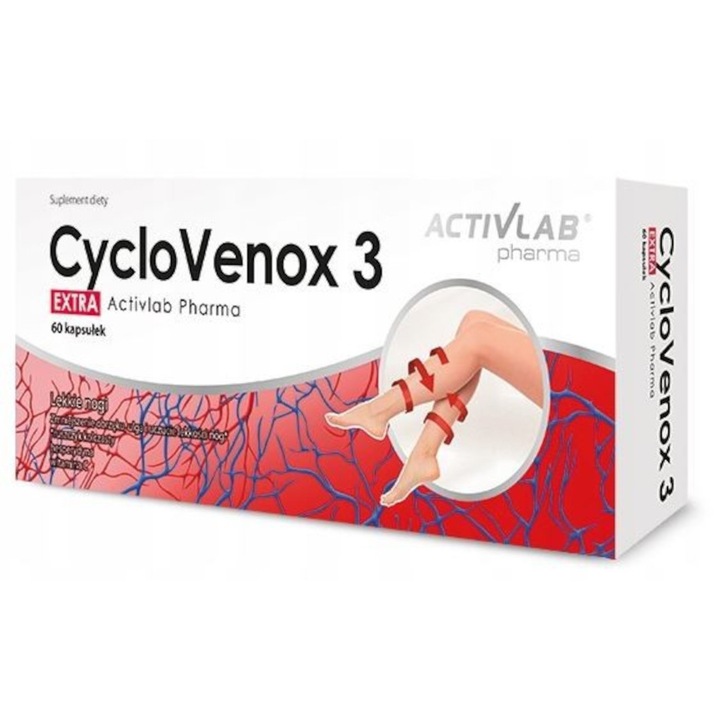 Supliment alimentar, ActivLab CycloVenox 3, 60 capsule