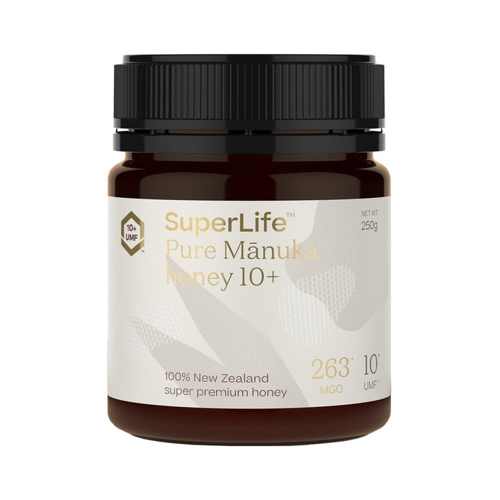 Miere de Manuka SuperLife UMF 10+ MGO 263+, 250 g