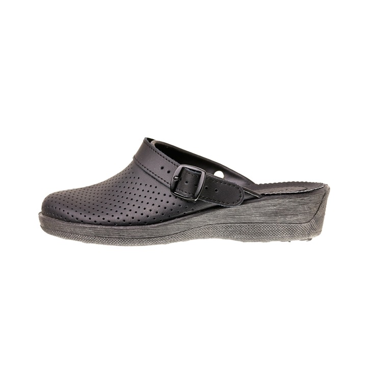 Сабо от медицинска кожа Tellus 51-08/01, Черно, 36