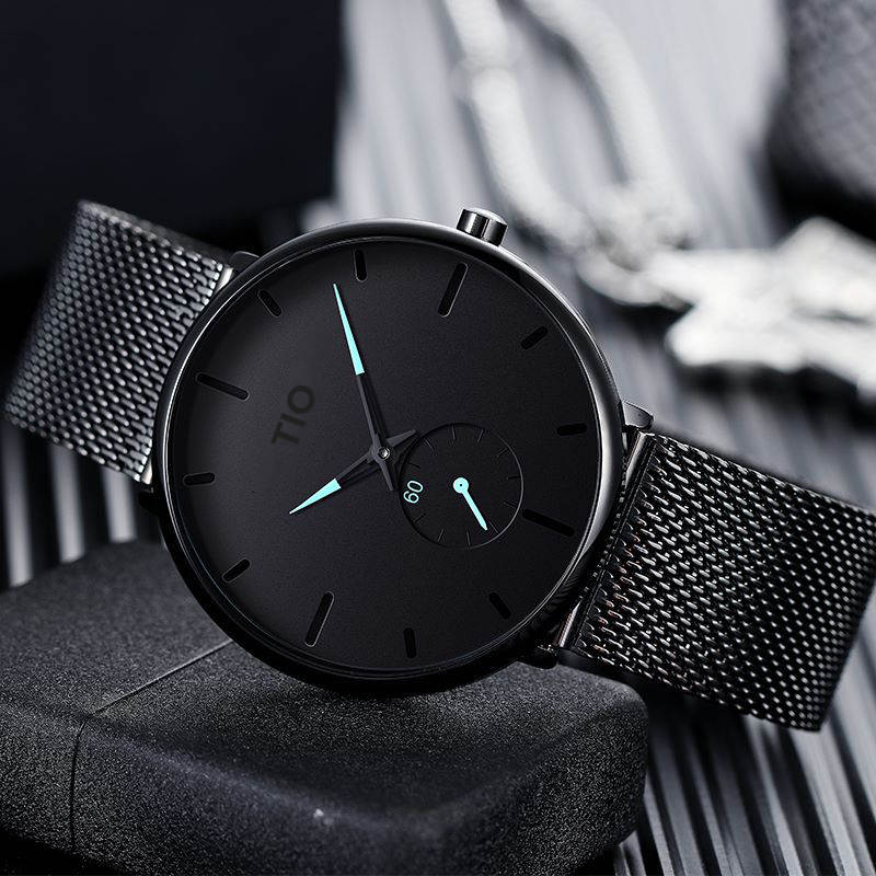 Ceas dama de mana Tio Casual Fashion Elegant Simplu Quartz Analog Negru ...