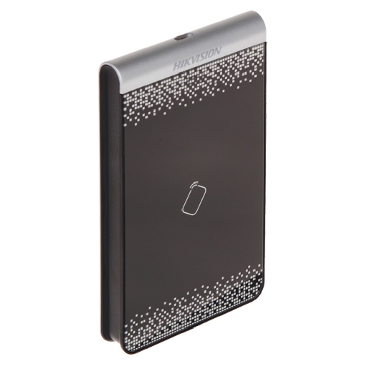 Cititor pentru inrolarea cardurilor in soft Hikvision DS-K1F100-D8E, Mifare, CPU, PSAM, EM, 13.56 MHz, 125 KHz, plug and play