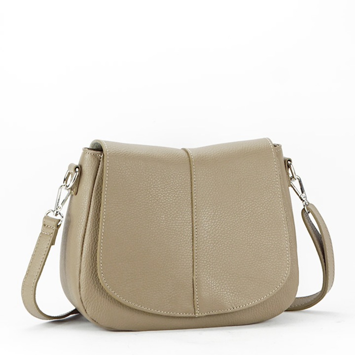 Női táska természetes bőrből B-8960 123 Bézs