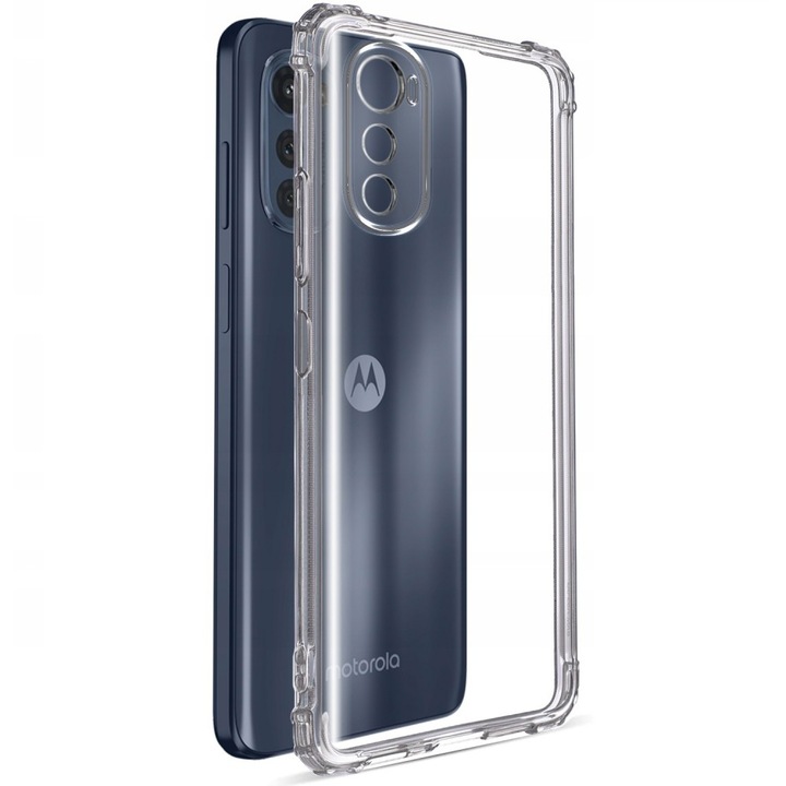 Motorola Moto E32 / E32s съвместим силиконов гръб, с подсилени ъгли, прозрачен, Anti Shock, 1,5 mm