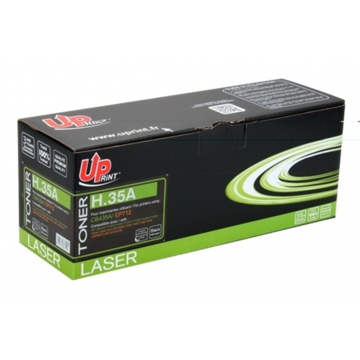 Uprint toner HL1005UP fekete, 1500 oldal, kompatibilis CB435, HP P1002/1003/1004/1009, Canon LBP3010/3018/3150