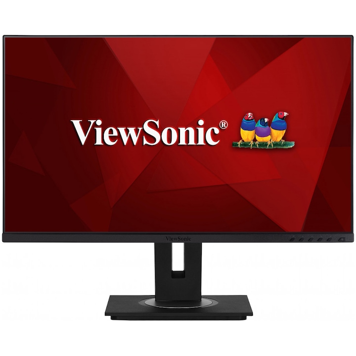 LED monitor IPS ViewSonic 27", Full HD, VGA, HDMI, Display Port, USB, Fekete
