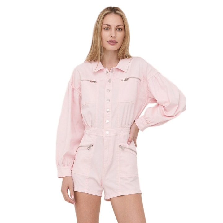 Salopeta dama GUESS cu maneci lungi SKUW2GD81, Roz pastel