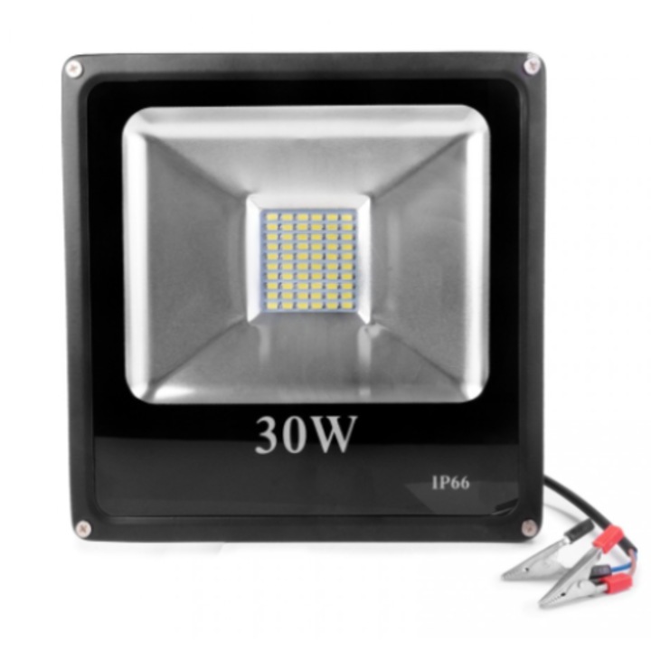 LED проектор CaiCai SMD Slim 12V Мощност 30W 2700 Лумена