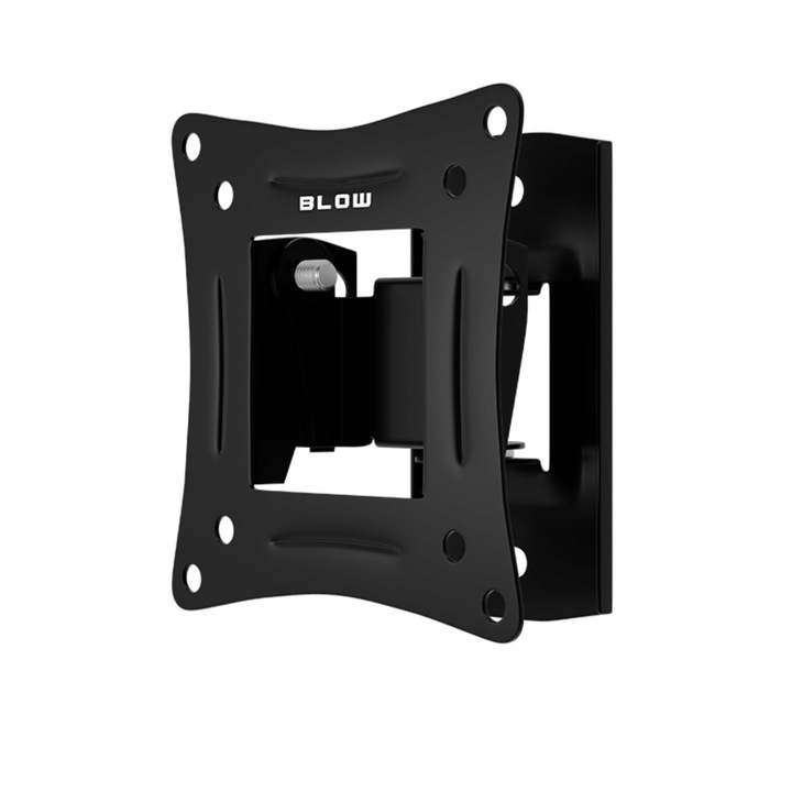 Suport TV/monitor universal, de perete, Blow 08174, rotire 60°, 10-27 inch, 15kg max, VESA 75x75mm/100x100mm, negru Negru
