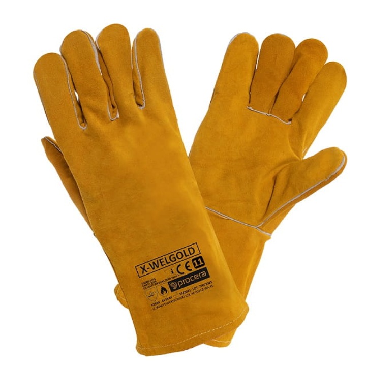 Manusi de protectie, Procera, Piele naturala, Maro, 11