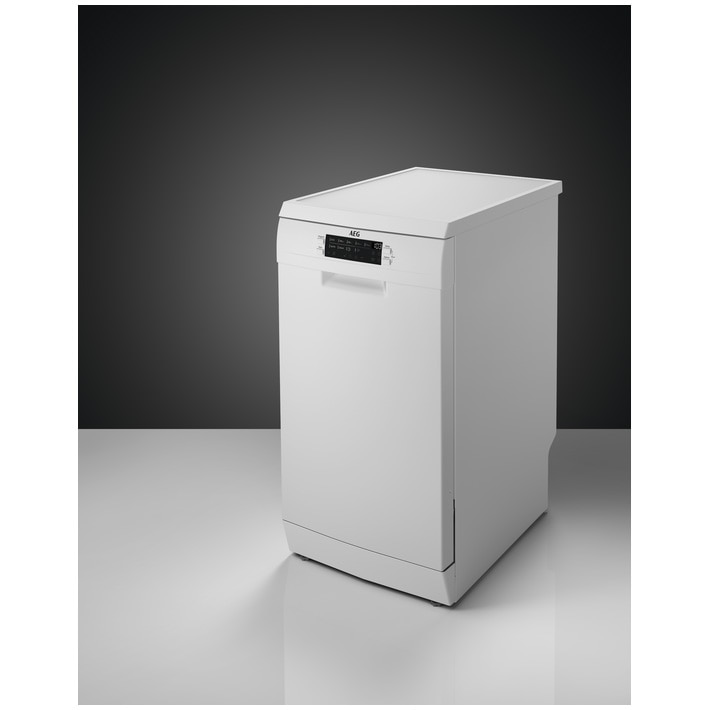 Masina de spalat vase AEG FFB62427ZW, 9 seturi, 9 programe, Motor Inverter, Clasa E, AirDry, Pro Clean, Afisaj digital, Alb
