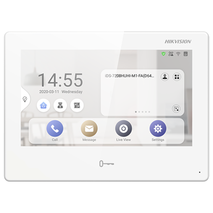 Statie All-in-one TCP/IP vezeték nélküli, érintőképernyős TFT LCD 7 hüvelykes - HIKVISION DS-KH9310-WTE1
