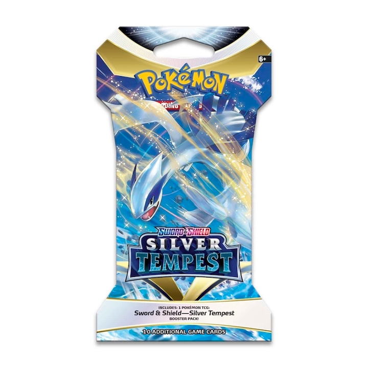 Set 10 cartonase Pokémon TCG: Sword & Shield - Silver Tempest 1 Sleeved Booster