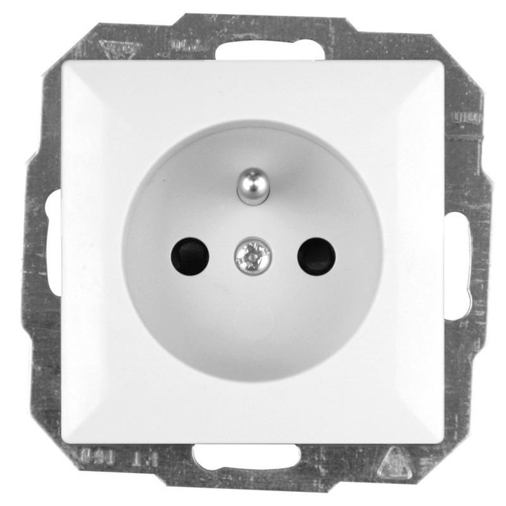 Електрически контакт, Abex, 250 V, 16 A, ABS, Бял