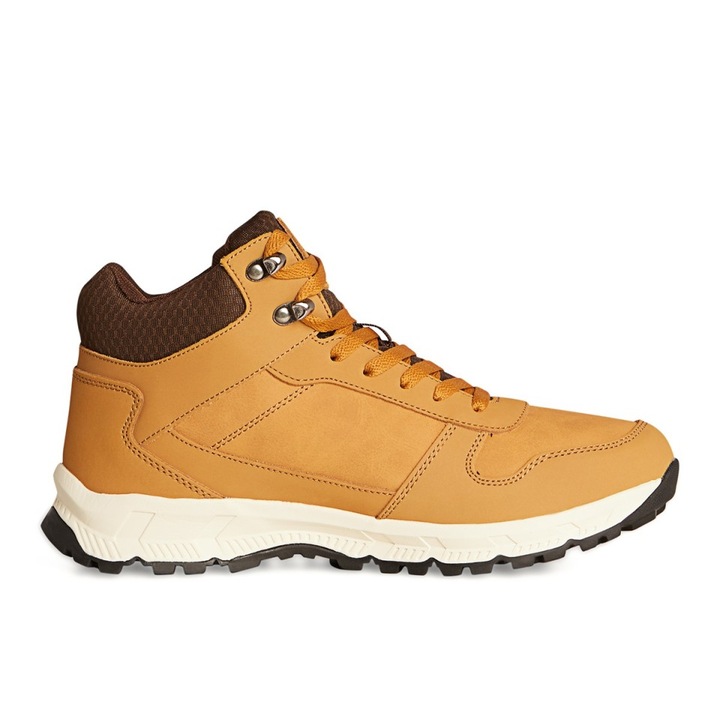 Campus Norden férfi túrabakancs bézs színű magas csizma, Bézs