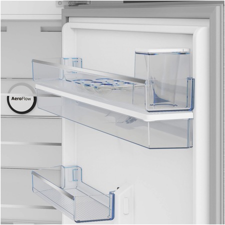 Frigider cu doua usi Beko B5RDNE504LDXB, 477 l, No Frost, HarvestFresh, Everfresh+, AeroFlow, Display, Compartiment 0°C, Clasa E, H 185 cm, Metal Look