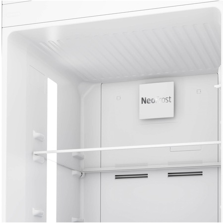 Frigider cu doua usi Beko RDNE350K30WN, 313 l, NeoFrost Dual Cooling, HarvestFresh, AeroFlow, Display, Compresor ProSmart Inverter, Clasa F, H 172 cm, Alb