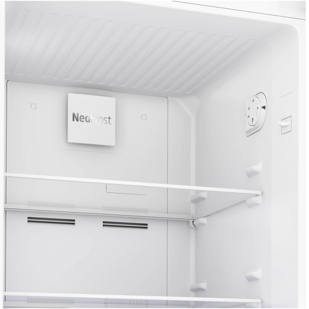 Frigider cu doua usi Beko RDNE350K30WN, 313 l, NeoFrost Dual Cooling, HarvestFresh, AeroFlow, Display, Compresor ProSmart Inverter, Clasa F, H 172 cm, Alb