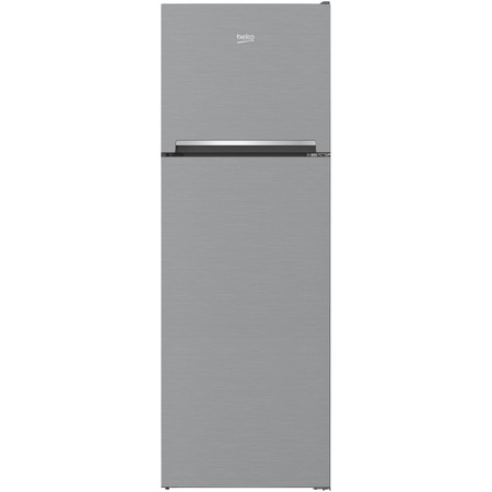 Frigider cu doua usi Beko RDNE350K30XBN, 313 l, NeoFrost Dual Cooling, HarvestFresh, AeroFlow, Display, Compresor ProSmart Inverter, Clasa F, H 172 cm, Metal Look