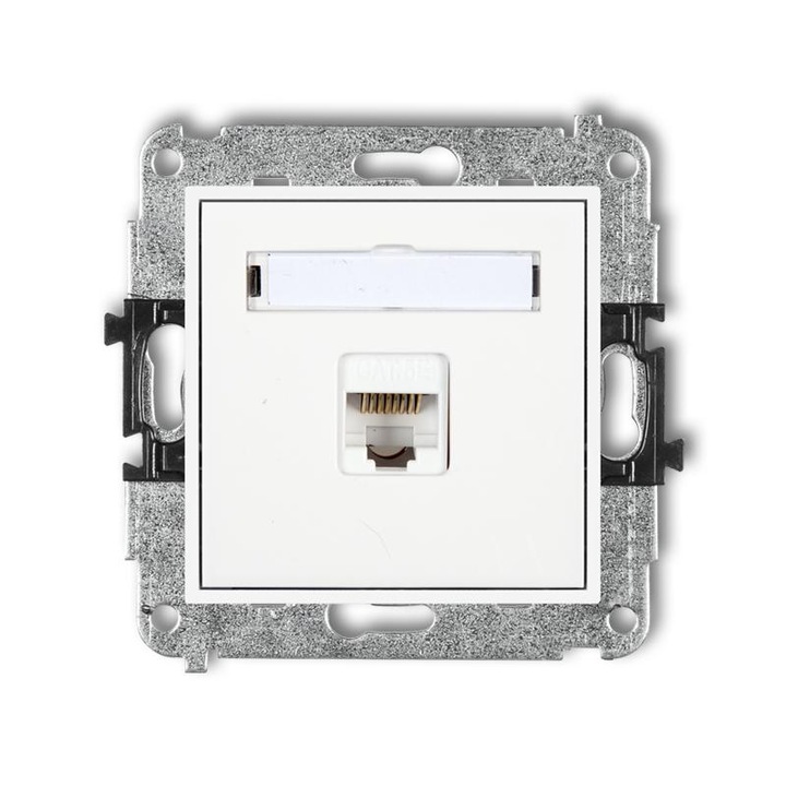 Букса за компютърни данни, Karlik, ABS, Бяла