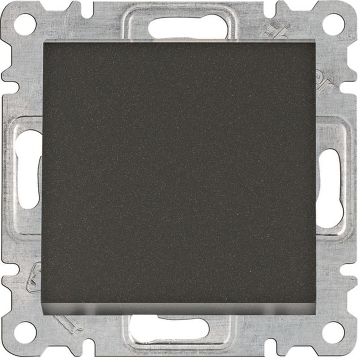 Kapcsoló, Hager Polo, 10 A, ABS, fekete